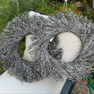 Two crystal hanging wreaths